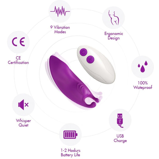 Armony – Bij Draagbare Slipvibrator G-Spot Afstandsbediening Paars