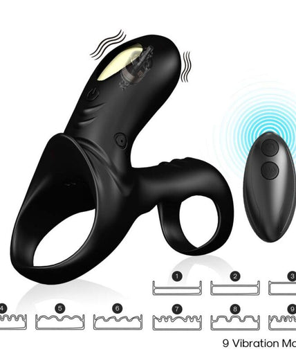 Armony – Ranger Double Vibrator Ring For Couples Black