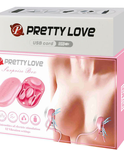PRETTY LOVE - SURPRISE BOX PINK ELECTRO STIMULATION TWEEZERS