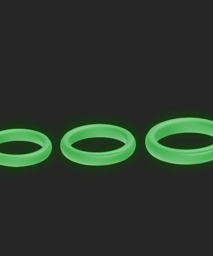 Armony – Driedubbele siliconen ring met lichtgevende functie