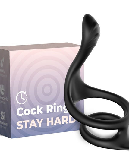 ARMONY - TAIL DOUBLE ANAL RING BLACK