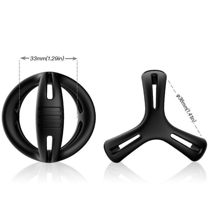 Armony – X – Ring Multipositie Zwart