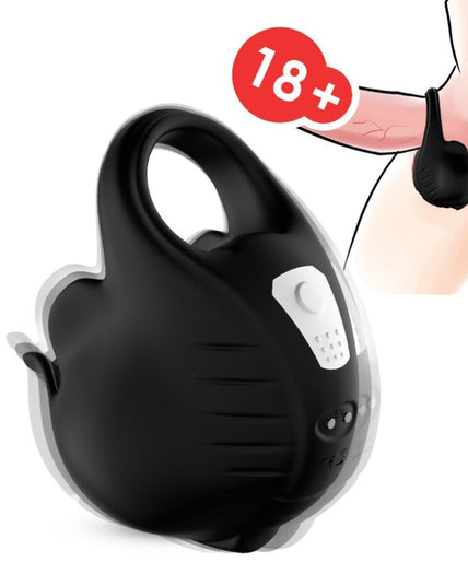 ARMONY - CUPPING VIBRATOR RING REMOTE CONTROL BLACK
