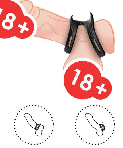 Armony – Dualring Dubbele Elastische Ring Zwart