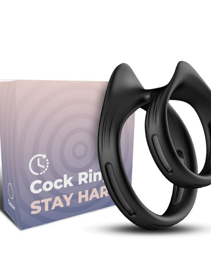 Armony – Dualring Dubbele Elastische Ring Zwart