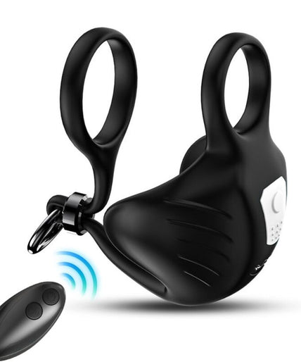 ARMONY - MANTA SCROTUM VIBRATOR RING REMOTE CONTROL BLACK