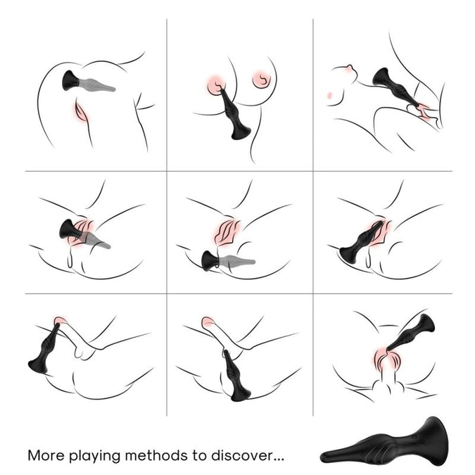 Armony – Vibrator en anale plug met afstandsbediening zwart