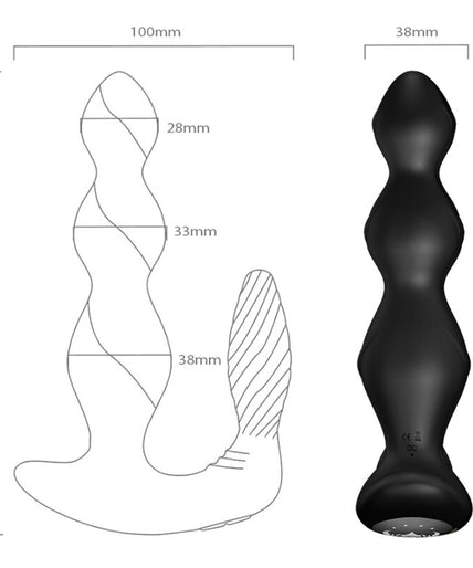 Armony – Manfun Vibrator & Stimulator Anal Plug Remote Control Black