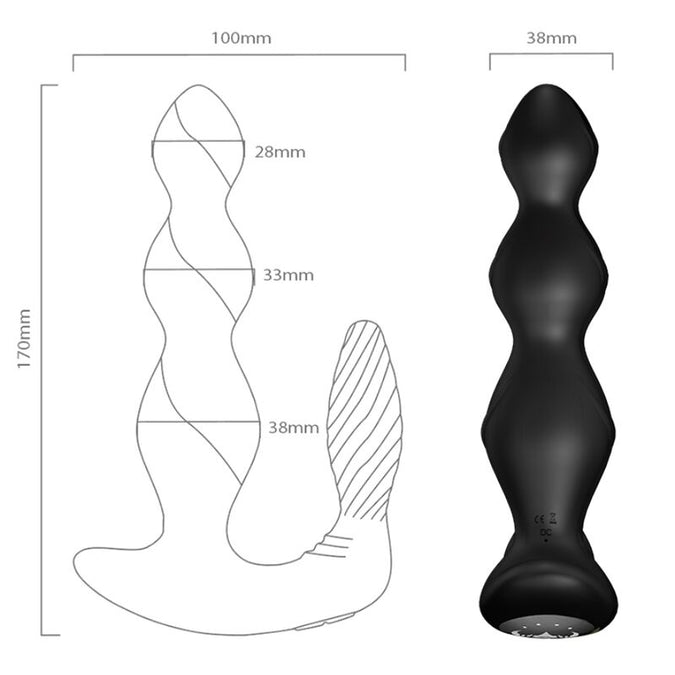Armony – Manfun Vibrator & Stimulator Anal Plug Remote Control Black