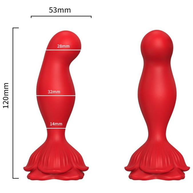 ARMONY - ROZE VIBRATOR & ANALE PLUG AFSTANDSBEDIENING ROOD