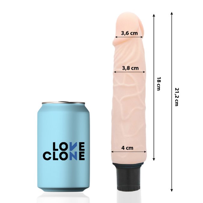 Loveclone – Finn Zelfsmerende Vibrator 21,2 Cm -O- 3,8 Cm
