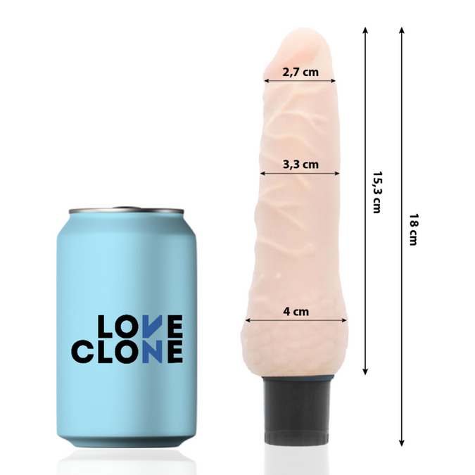 Loveclone – Sven Self Lubrication Vibrator 18.5 Cm -O- 3.3 Cm