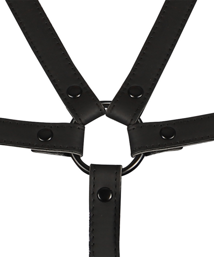 FETISH SUBMISSIVE BONDAGE - ADJUSTABLE HARNESS TORSO AND ARMS