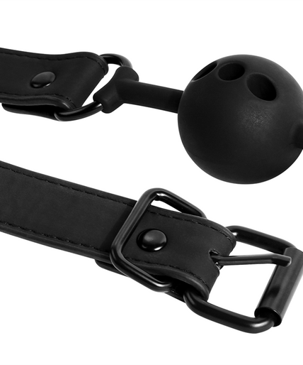 FETISH SUBMISSIVE BONDAGE - BREATHABLE SILICONE BALL GAG
