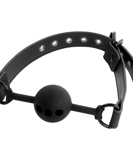 FETISH SUBMISSIVE BONDAGE - BREATHABLE SILICONE BALL GAG