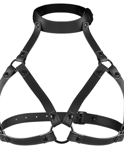 FETISH SUBMISSIVE BONDAGE - ADJUSTABLE CHEST HARNESS