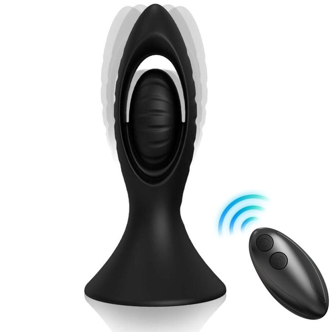 Armony – Vibrator & Anal Plug Silicone Black