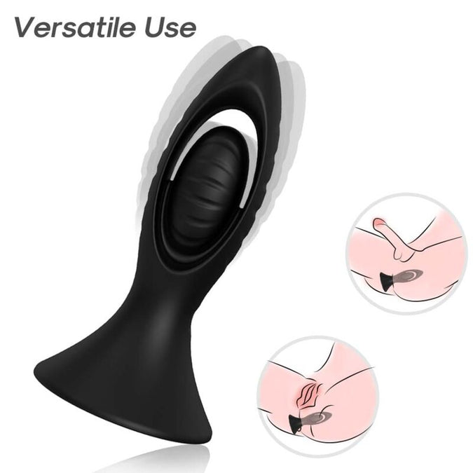 Armony – Vibrator & Anal Plug Silicone Black