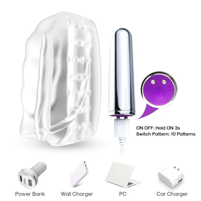 ARMONY - MEESTER MASTURBATOR & VIBRATOR TRANSPARANT