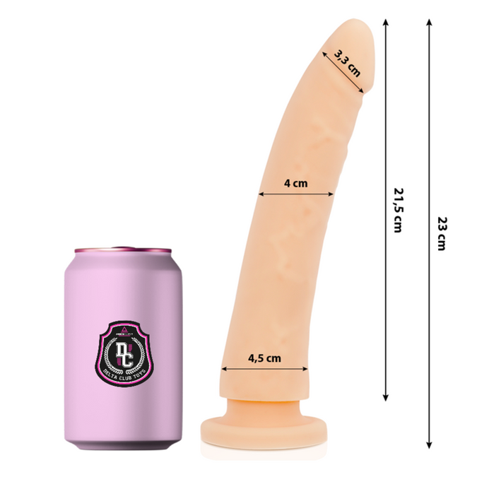 Delta Club – G-Spot Dildo Medical Silicone 23 cm Ø 4.5 cm | Natural