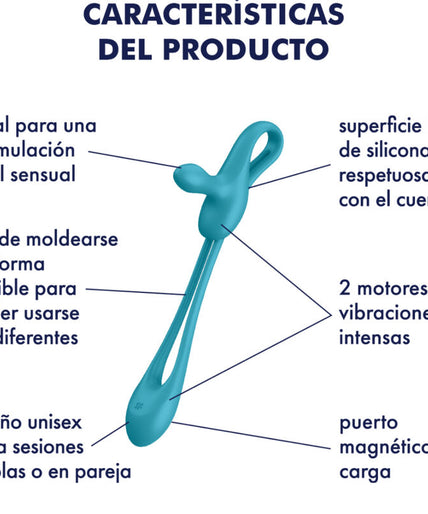 SATISFYER - PLUG & PLAY 1 FLEXIBLE MULTIVIBRATOR