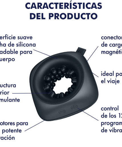 SATISFYER - RING STROKER MASTURBATOR & VIBRATOR