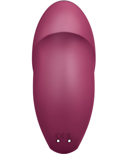 SATISFYER - TAP & CLIMAX 1 LAY-ON VIBRATOR RED