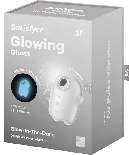 SATISFYER - GLOWING GHOST AIR PULSE & VIBRATOR WHITE