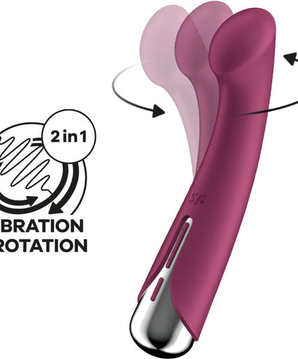 SATISFYER - SPINNING G-SPORT 1 ROTATOR VIBRATOR RED