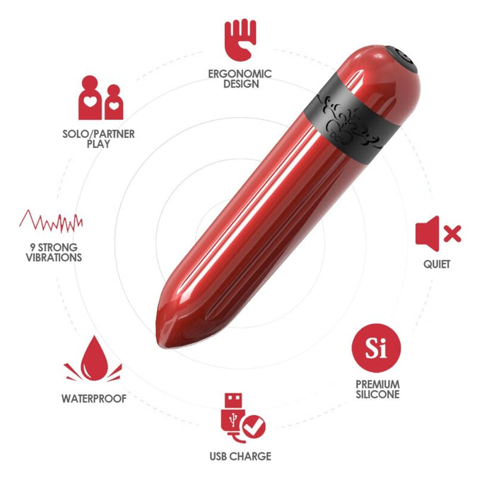 ARMONY - RAKETVIBRATOR KOGEL AFSTANDSBEDIENING FUCHSIA