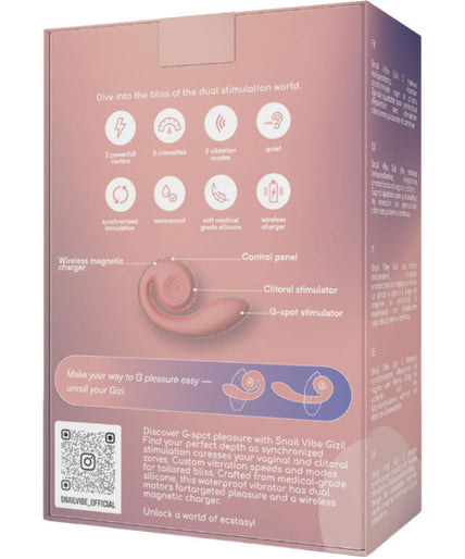 SNAIL VIBE - GIZI DUAL STIMULATOR PINK