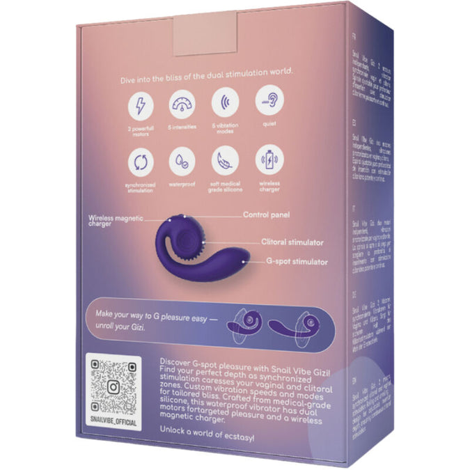 Snail Vibe – Gizi Dual Stimulator Purple