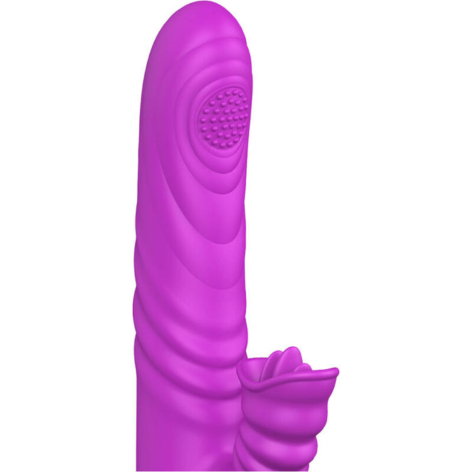 Armony – Angelia multifunctionele vibrator met stimulerende tong, violet warmte-effect