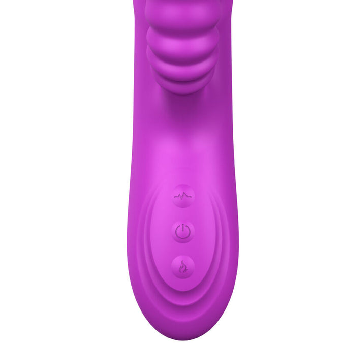 Armony – Angelia multifunctionele vibrator met stimulerende tong, violet warmte-effect