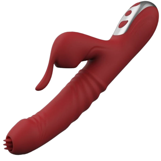 Armony – Suck Vibrator & Sucker With Stimulating Tongue Burgundy