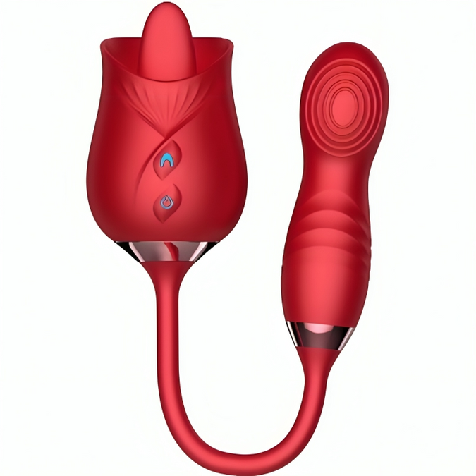 Armony – Delight Flower Vibrator & Bumping With Red Tongue