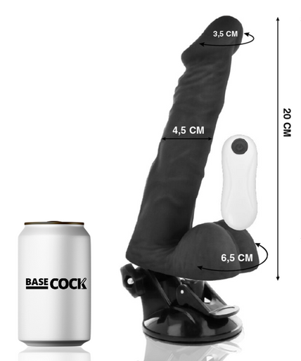 BASECOCK - REALISTIC ARTICULABLE REMOTE CONTROL BLACK 20 CM -O- 4.5 CM