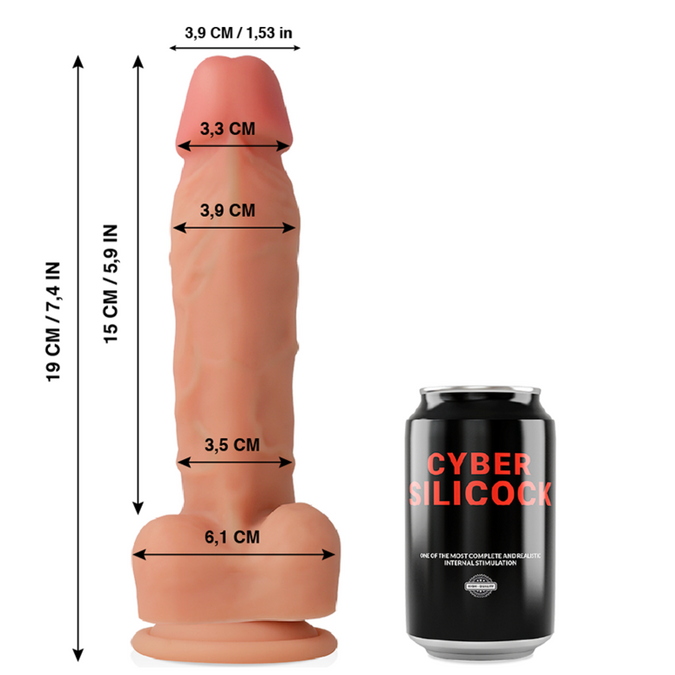 Pleasurements – Cyber Silicock – Oliver Ultra Realistic Liquid Silicone Dildo 19 Cm