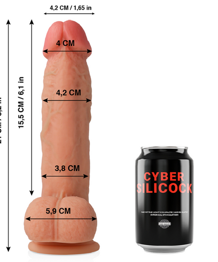 Pleasurements – Cyber Silicock – Saul Ultra Realistic Liquid Silicone Dildo 21 Cm