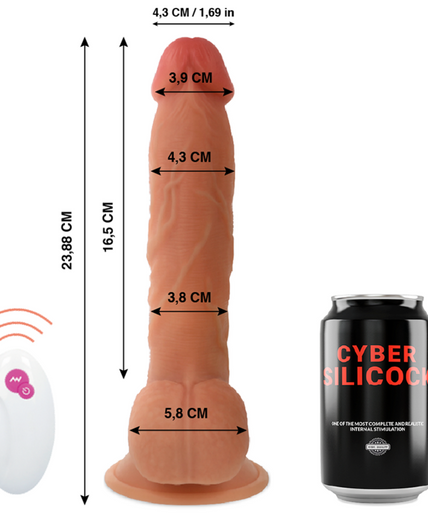 CYBER SILICOCK - REMOTE CONTROL REALISTIC MASTER BEN 23.88 CM -O- 4.3 CM
