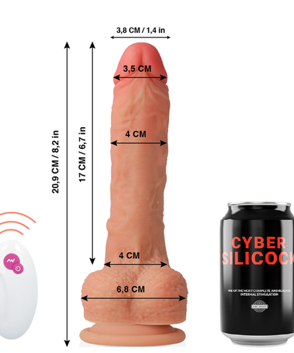 CYBER SILICOCK - REMOTE CONTROL REALISTIC MASTER HUCK 20.9 CM -O- 4 CM
