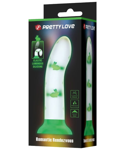 PRETTY LOVE - MAGICAL NIGHTFALL DILDO WITHOUT VIBRATION LUMINOUS GREEN