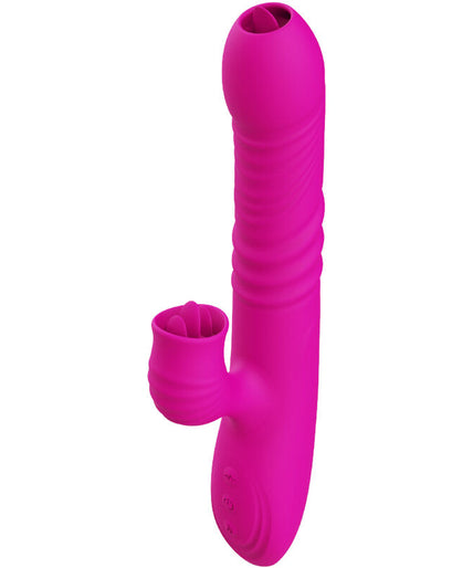 ARMONY - FANNY MULTIFUNCTION DOUBLE TONGUE VIBRATOR FUCHSIA HEAT EFFECT