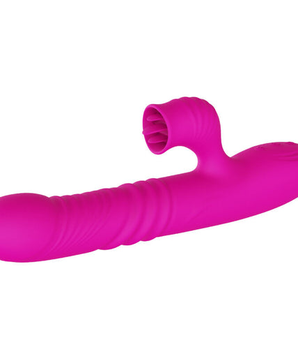ARMONY - FANNY MULTIFUNCTION DOUBLE TONGUE VIBRATOR FUCHSIA HEAT EFFECT