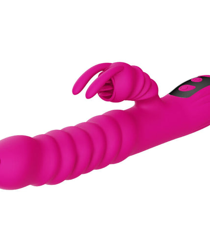 ARMONY - Rabbit DUBBELE TONG MULTIFUNCTIONELE VIBRATOR FUCHSIA WARMEFFECT