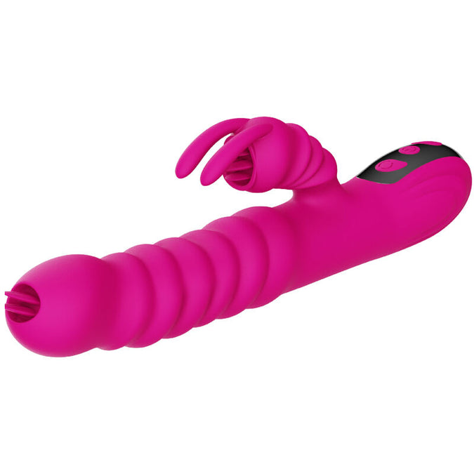 Armony – Rabbit Doppelzunge Multifunktionsvibrator Fuchsia Wärmeeffekt