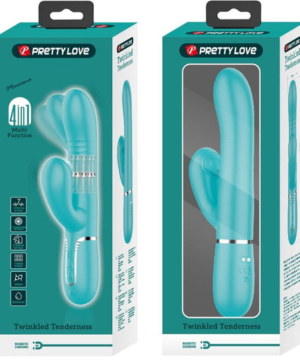 PRETTY LOVE - MULTIFUNCTION G-SPOT VIBRATOR AQUA GREEN