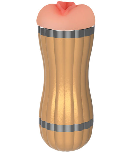 ARMONY - BEVIS DOUBLE MASTURBATOR VAGINA & MOUTH WITHOUT VIBRATION GOLD
