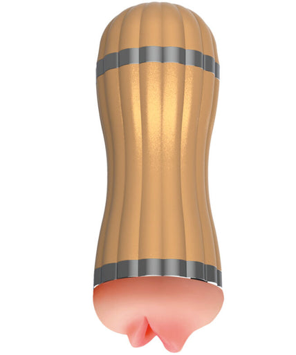 ARMONY - BEVIS DOUBLE MASTURBATOR VAGINA & MOUTH WITHOUT VIBRATION GOLD