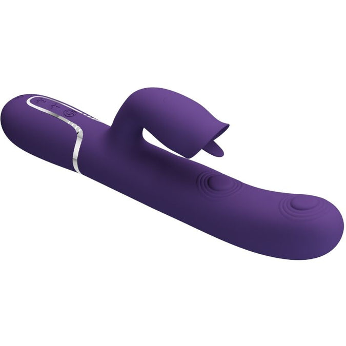 Pretty Love – Konijn Vibrator met Likfunctie Paars
